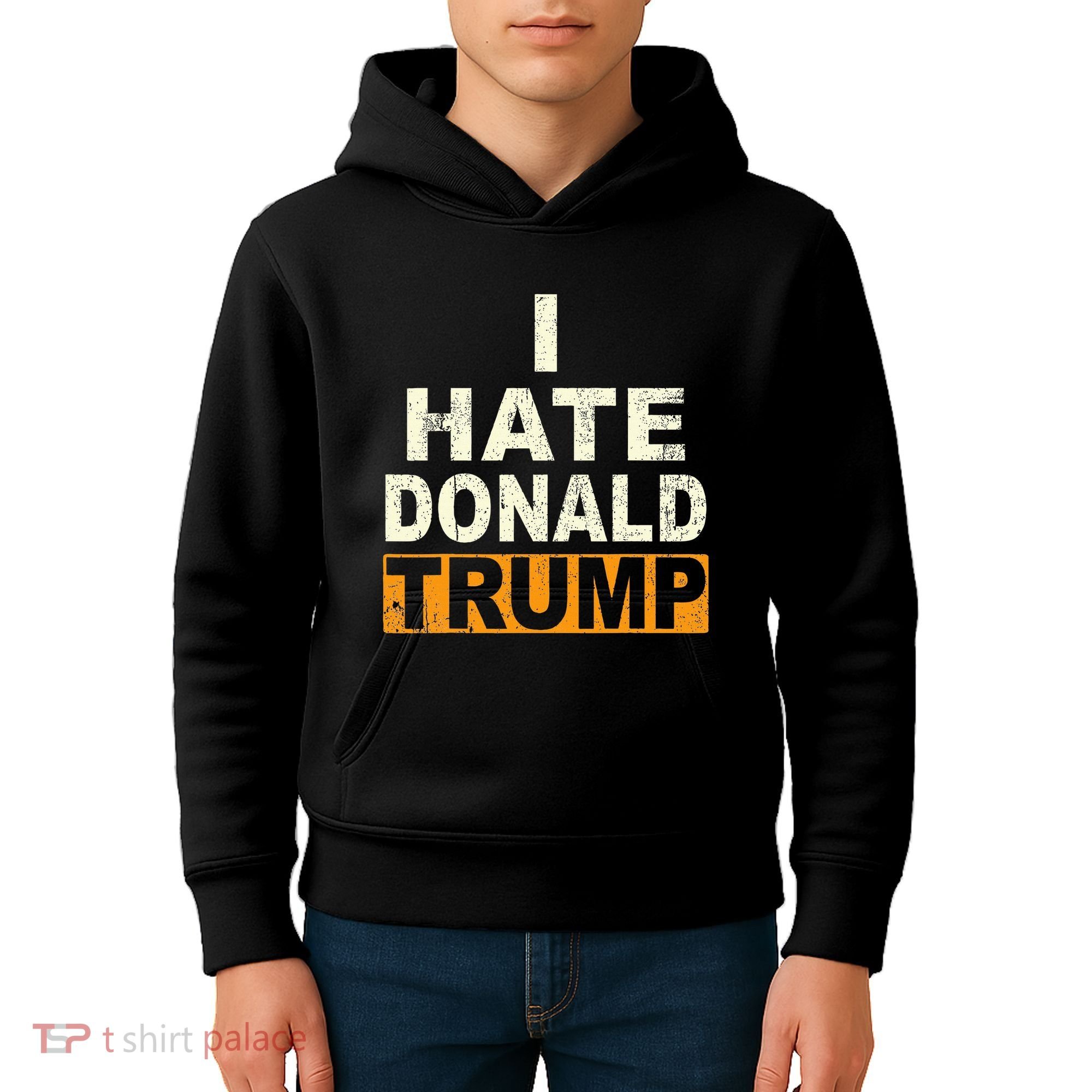 Funny I Hate Donald Trump Kids Hoodie