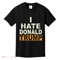 Funny I Hate Donald Trump Kids T-Shirt thumb 0