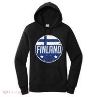 Finland Ice Hockey Flag Jersey Supporter Suomi Fan Gift Meaningful Gift Women's Hoodie thumb 0