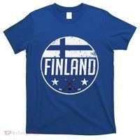 Finland Ice Hockey Flag Jersey Supporter Suomi Fan Gift Meaningful Gift T-Shirt thumb 0