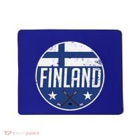 Finland Ice Hockey Flag Jersey Supporter Suomi Fan Gift Meaningful Gift Mousepad thumb 0