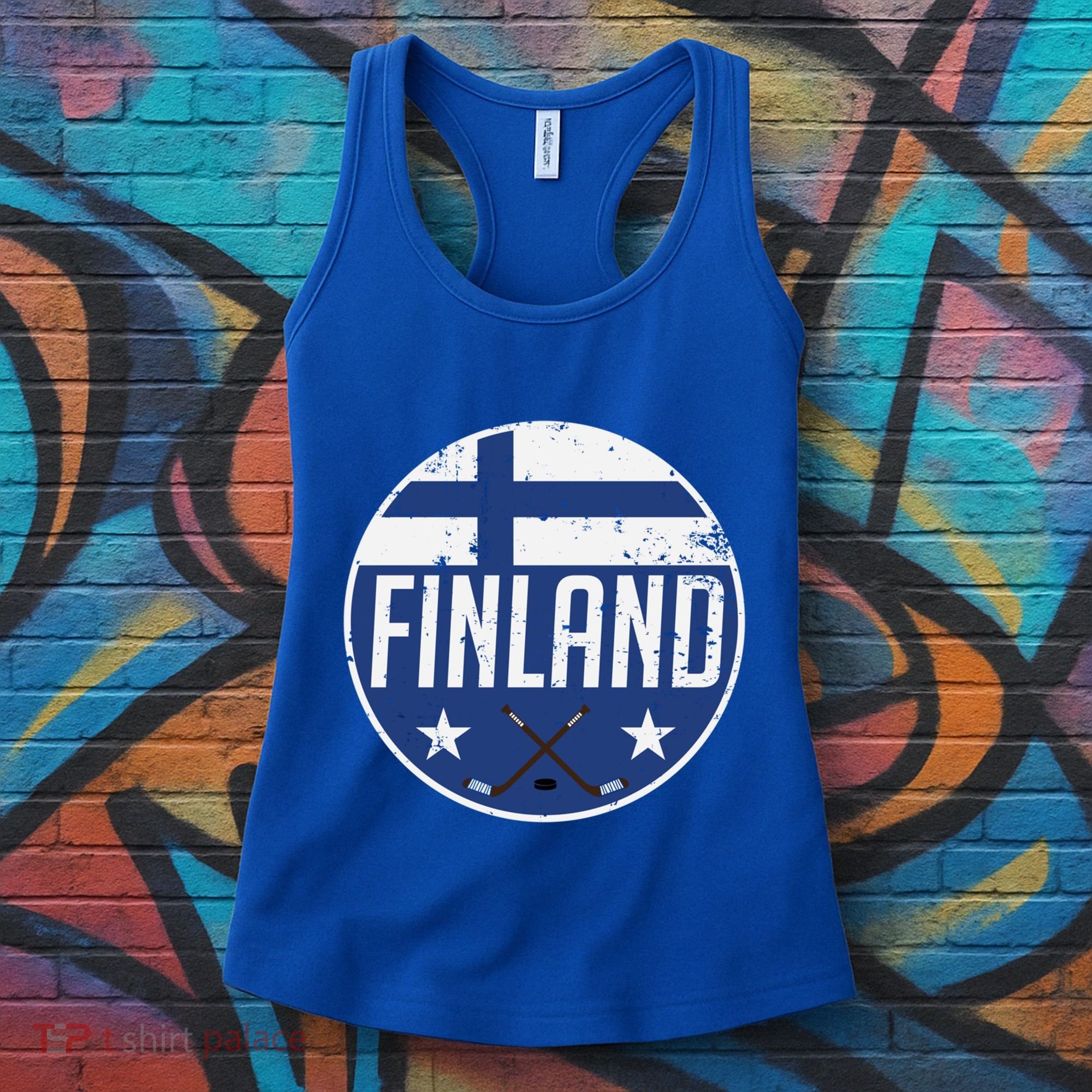 Finland Ice Hockey Flag Jersey Supporter Suomi Fan Gift Meaningful Gift Women's Tank Top