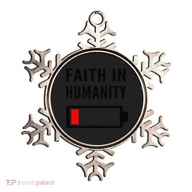 Faith In Humanity Low Battery Pessimistic News Meme Design Ornament