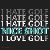 Funny I Hate Love Golf Nice Shot Women's Sweatshirt thumb 2