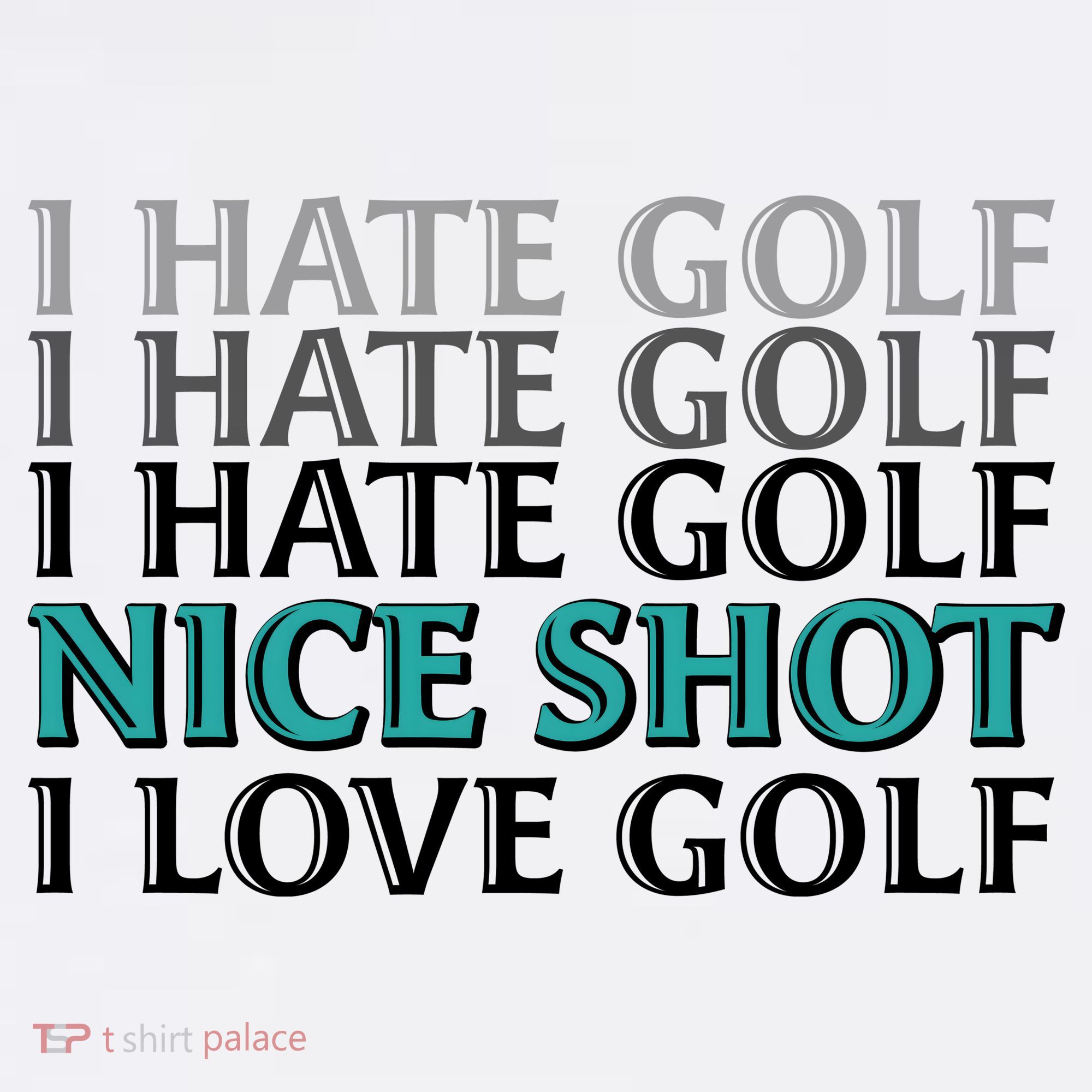 Funny I Hate Love Golf Nice Shot Doggie Tank