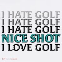 Funny I Hate Love Golf Nice Shot Women's Hoodie thumb 2