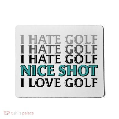 Funny I Hate Love Golf Nice Shot Mousepad