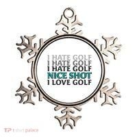 Funny I Hate Love Golf Nice Shot Ornament thumb 0