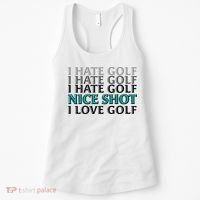 Funny I Hate Love Golf Nice Shot Women's Tank Top thumb 0