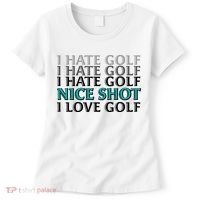 Funny I Hate Love Golf Nice Shot Women's T-Shirt thumb 0