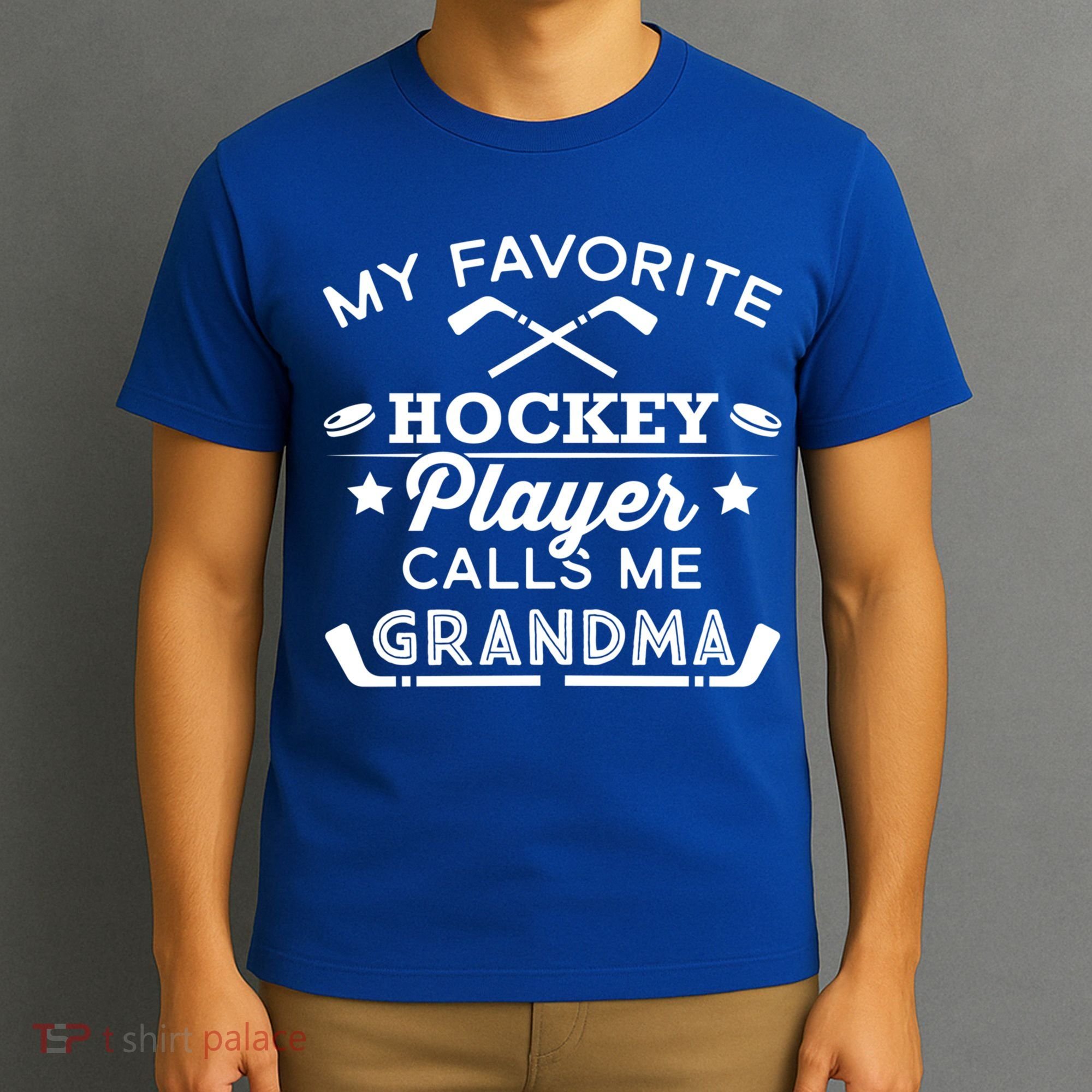 Favorite Ice Hockey Player Gift For Grandma Meaningful Gift T-Shirt