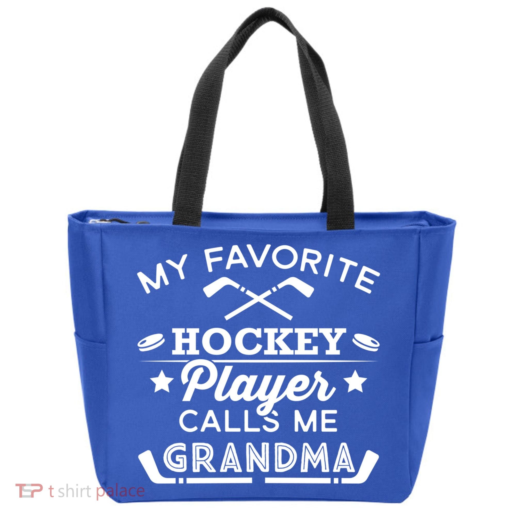 Favorite Ice Hockey Player Gift For Grandma Meaningful Gift Tote Bag
