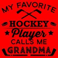 Favorite Ice Hockey Player Gift For Grandma Meaningful Gift Santa Hat thumb 1