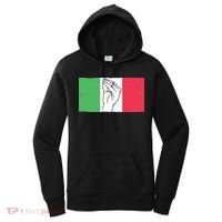 Funny Italian Hand Gesture Italian Flag Italy Italia Women's Hoodie thumb 0