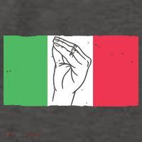 Funny Italian Hand Gesture Italian Flag Italy Italia Women's Tank Top thumb 5