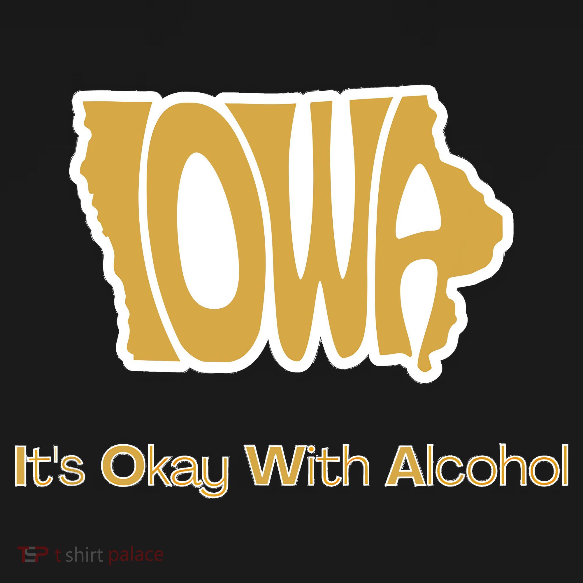 Funny Iowa Its Okay With Alcohol Iowa Joke Gift Women's Hoodie
