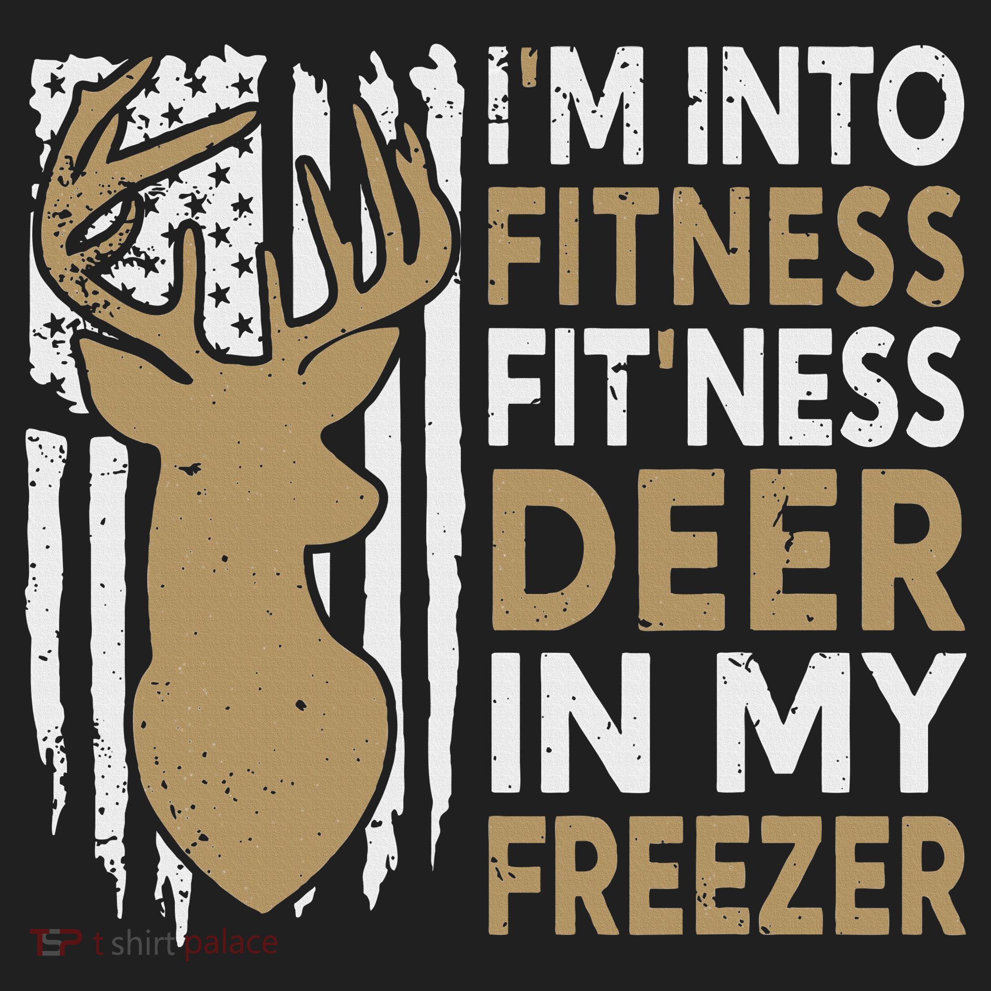 Funny I'm Into Fitness Fit'Ness Deer In My Freezer Deer Beanie