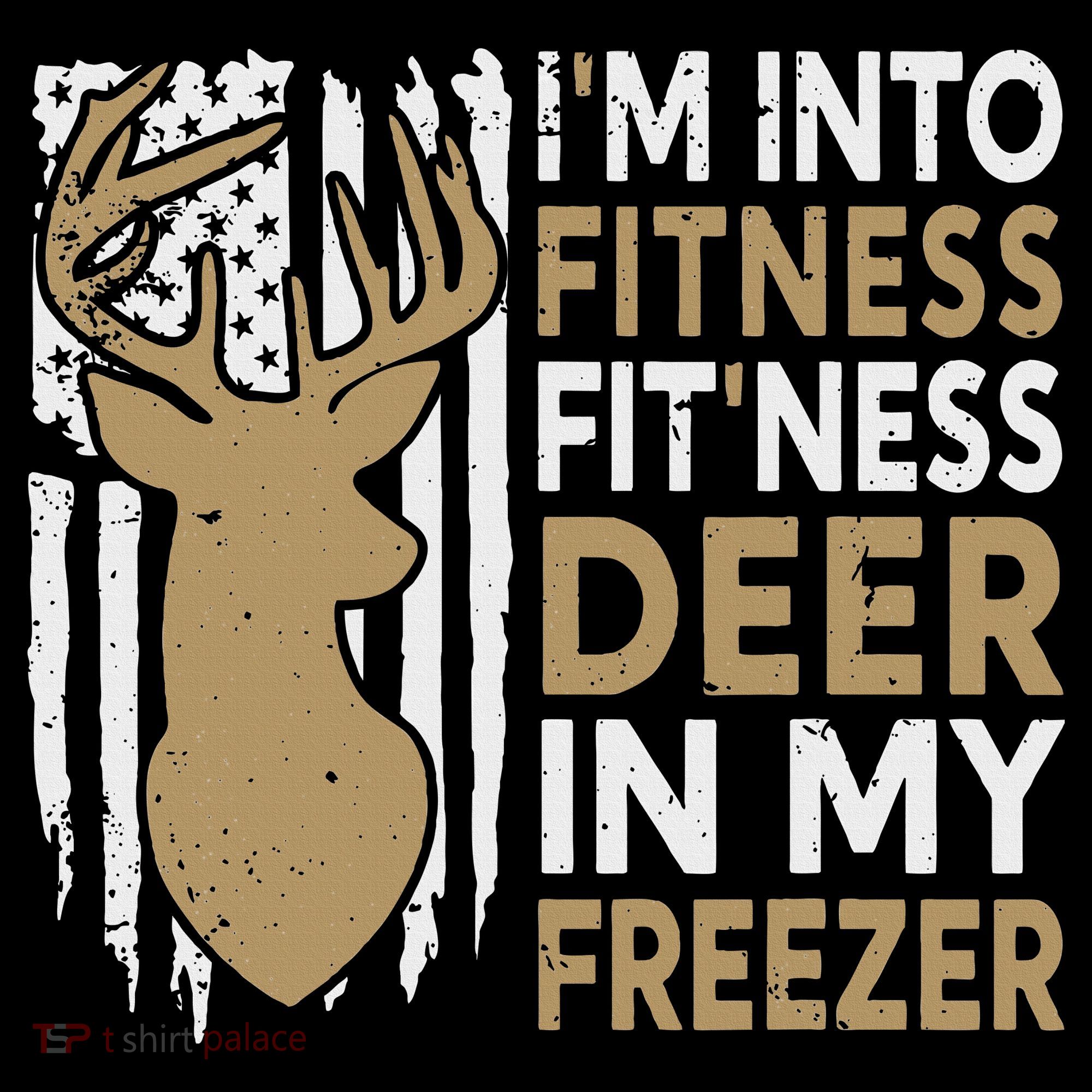 Funny I'm Into Fitness Fit'Ness Deer In My Freezer Deer Kids Colorblock Raglan Jersey
