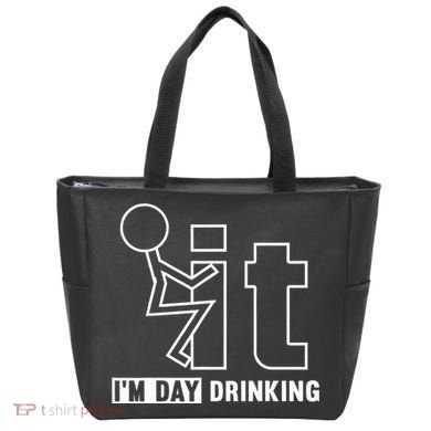 F It IM Day Drinking Funny Drink Tote Bag