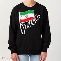 Free Iran Iranian Flag Women's Sweatshirt thumb 0