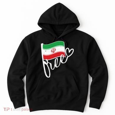 Free Iran Iranian Flag Hoodie