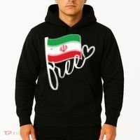 Free Iran Iranian Flag Hoodie thumb 2
