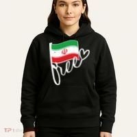 Free Iran Iranian Flag Hoodie thumb 5