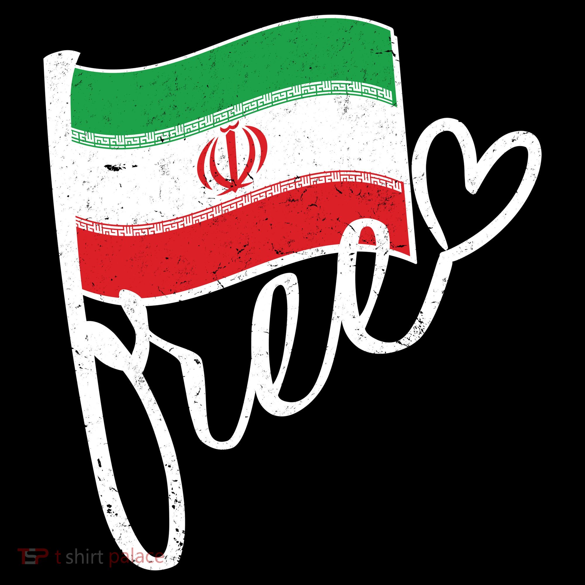 Free Iran Iranian Flag Long Sleeve Shirt