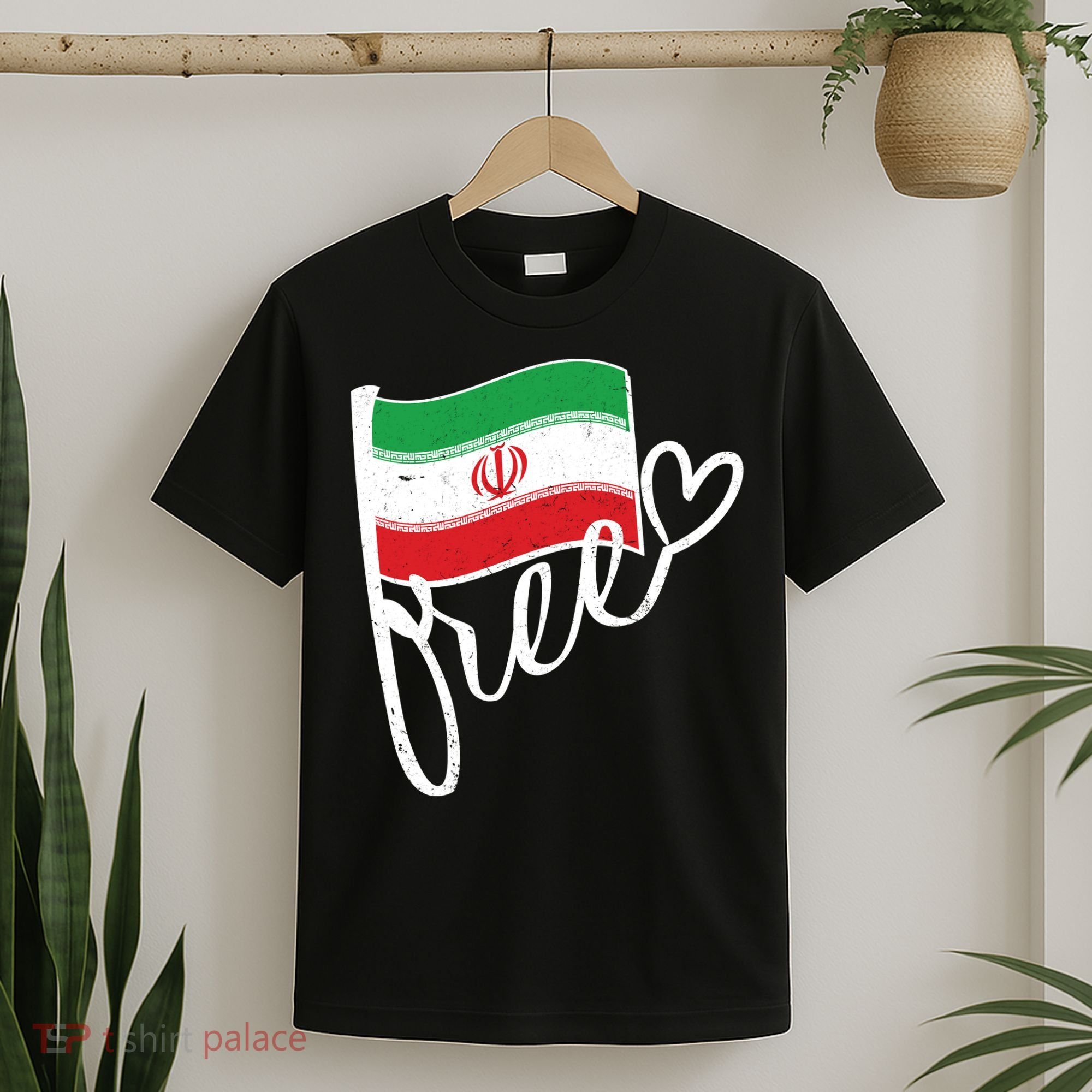Free Iran Iranian Flag T-Shirt