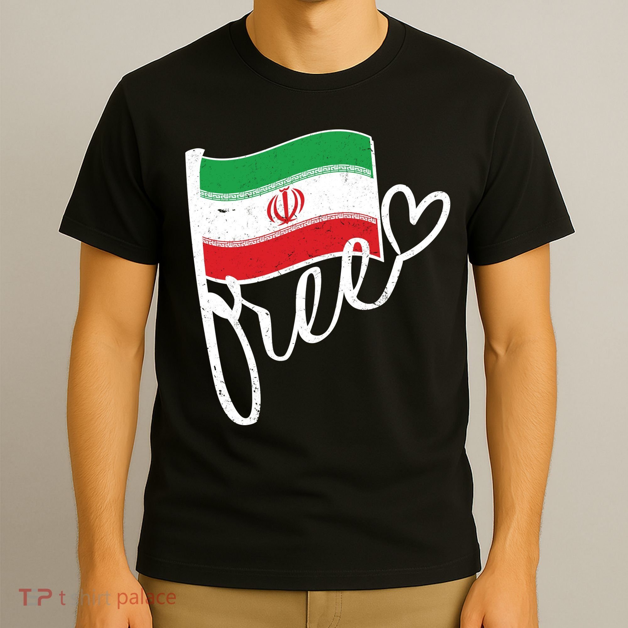 Free Iran Iranian Flag T-Shirt