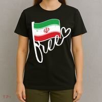 Free Iran Iranian Flag T-Shirt thumb 4