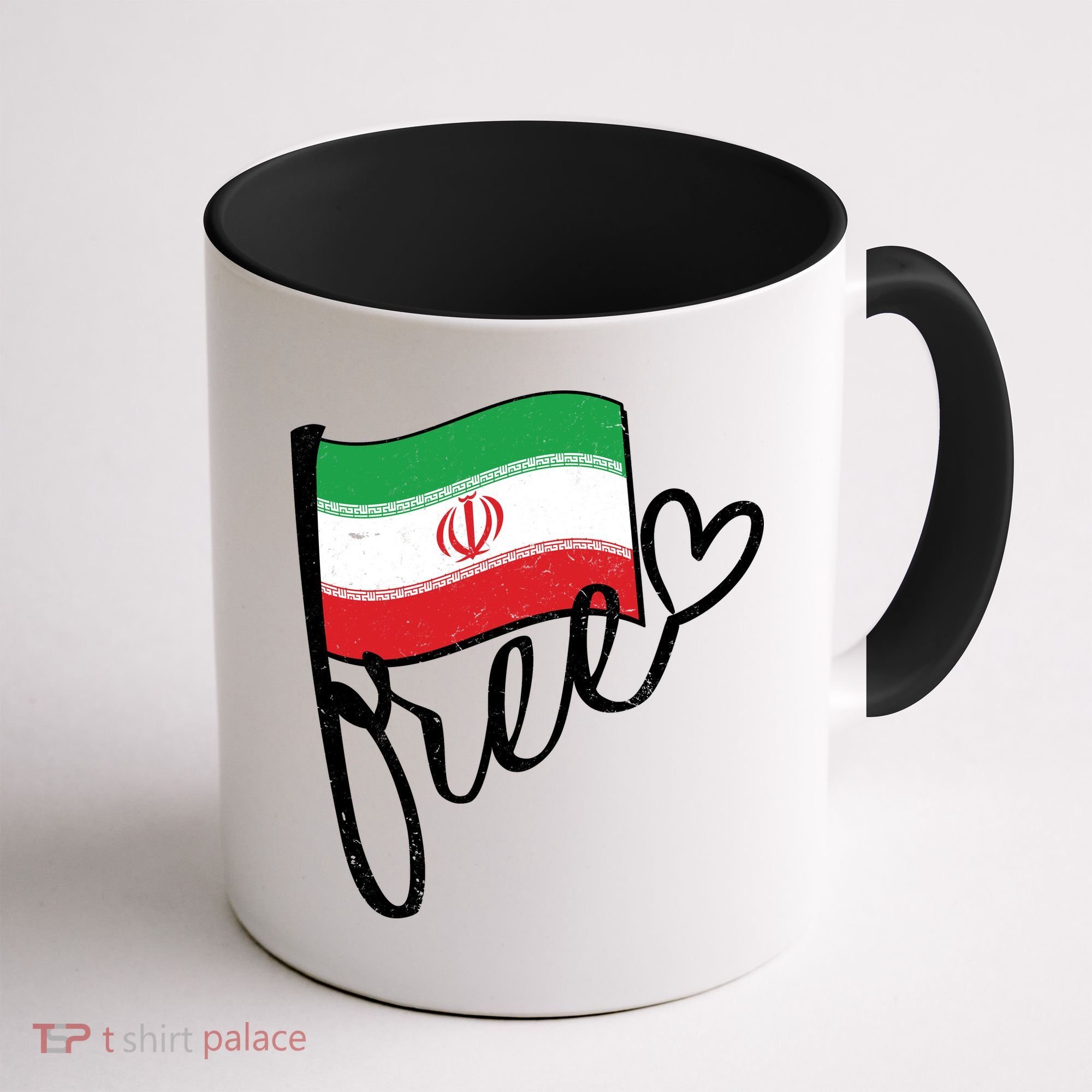 Free Iran Iranian Flag Coffee Mug