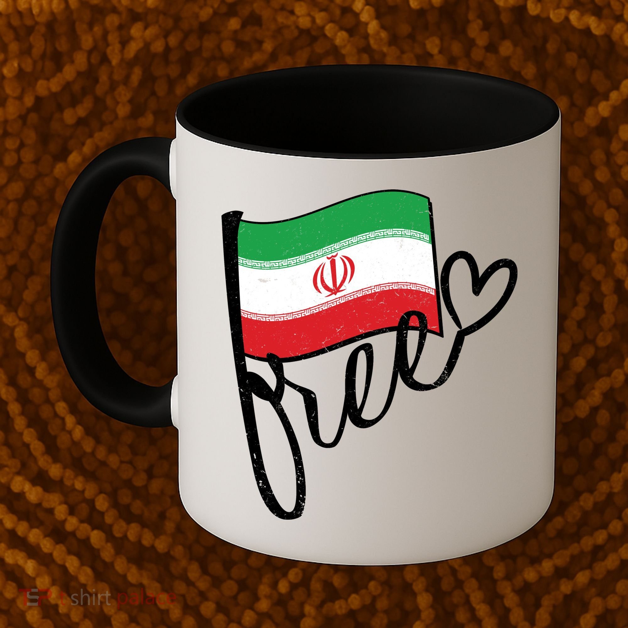 Free Iran Iranian Flag Coffee Mug