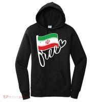 Free Iran Iranian Flag Women's Hoodie thumb 0