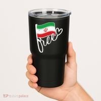 Free Iran Iranian Flag Tumbler thumb 2