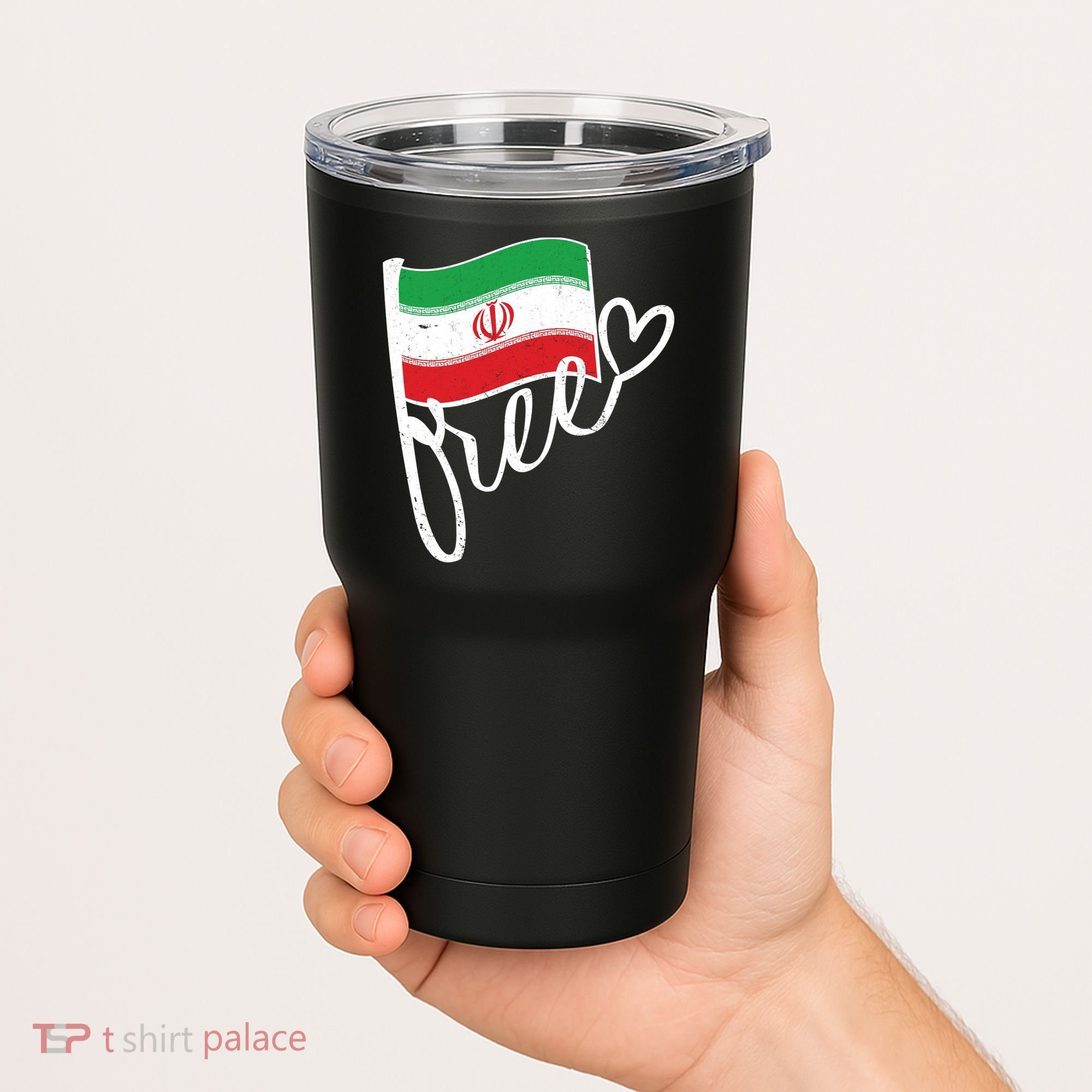Free Iran Iranian Flag Tumbler