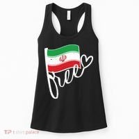 Free Iran Iranian Flag Women's Tank Top thumb 0
