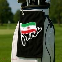 Free Iran Iranian Flag Golf Towel thumb 2