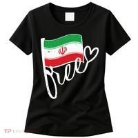 Free Iran Iranian Flag Women's T-Shirt thumb 0