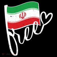 Free Iran Iranian Flag Kids Long Sleeve Shirt thumb 2