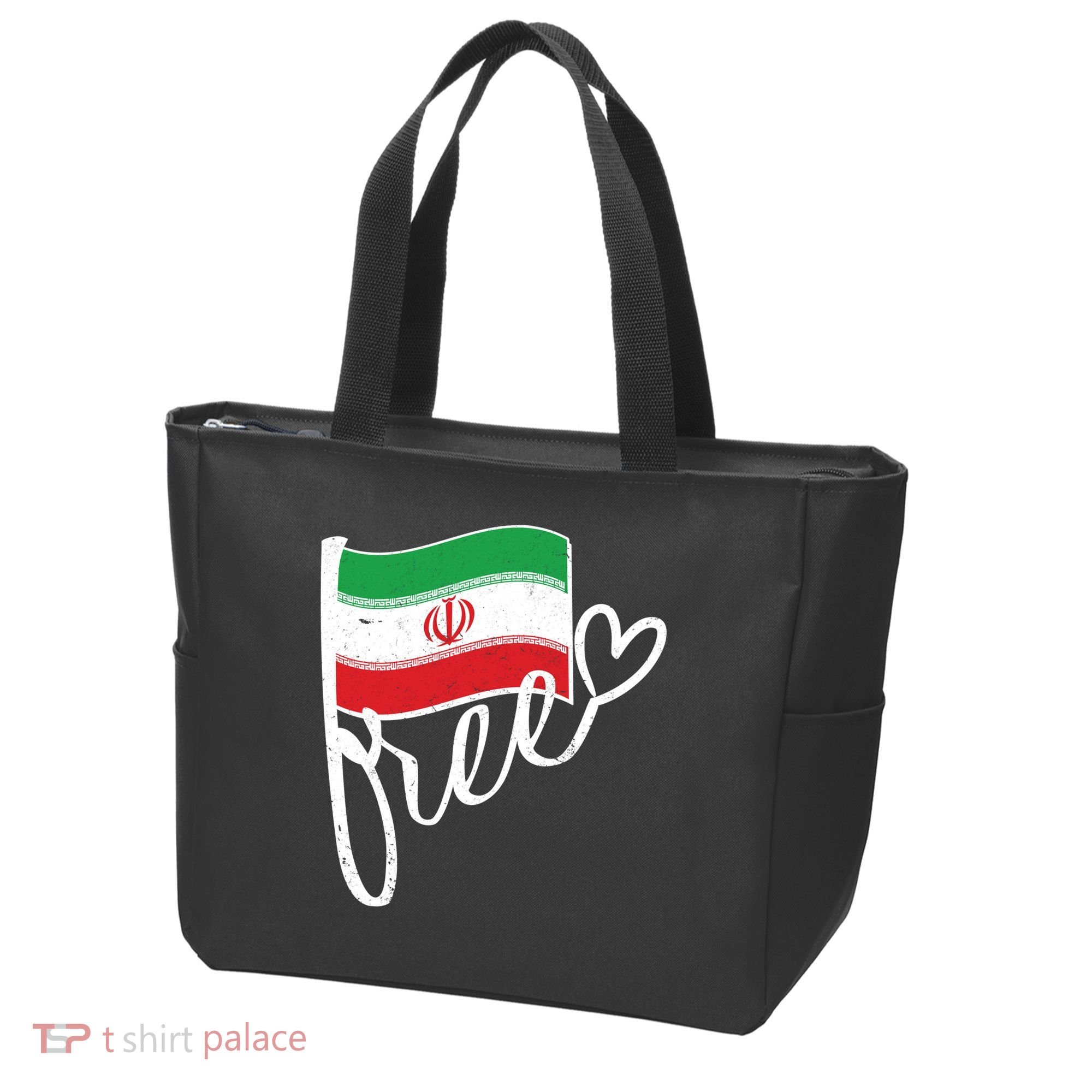 Free Iran Iranian Flag Tote Bag