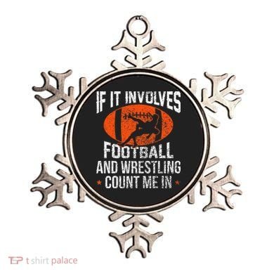 Funny If It Involves Football and Wrestling Count Me Fan  Ornament