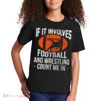 Funny If It Involves Football and Wrestling Count Me Fan  Kids T-Shirt thumb 2