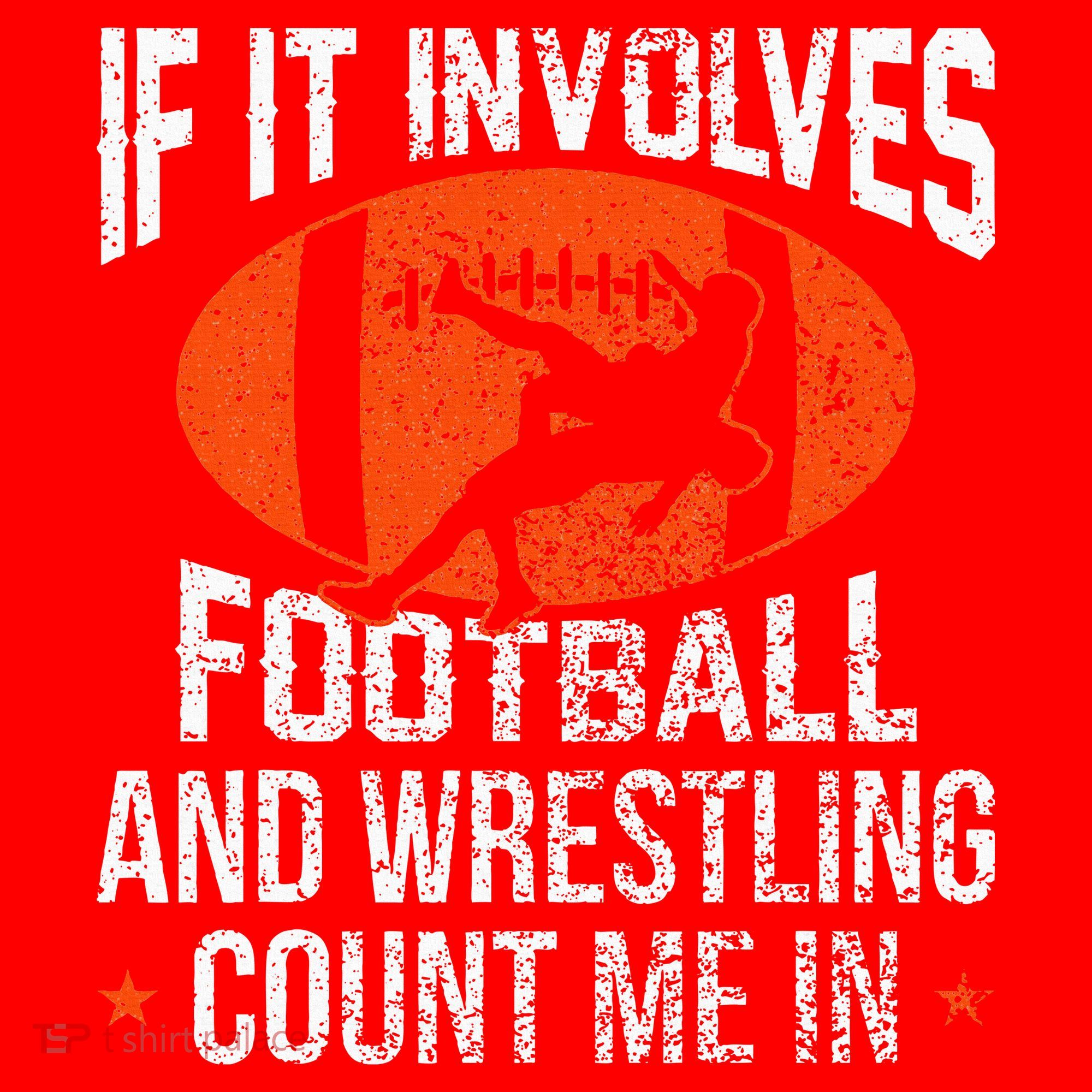 Funny If It Involves Football and Wrestling Count Me Fan  Santa Hat