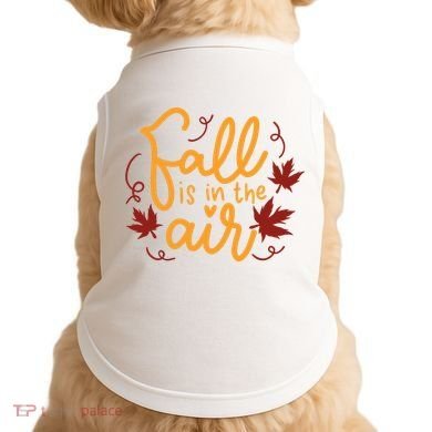 Fall Is In The Air Nature Cute Doggie Tank