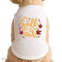 Fall Is In The Air Nature Cute Doggie Tank thumb 0