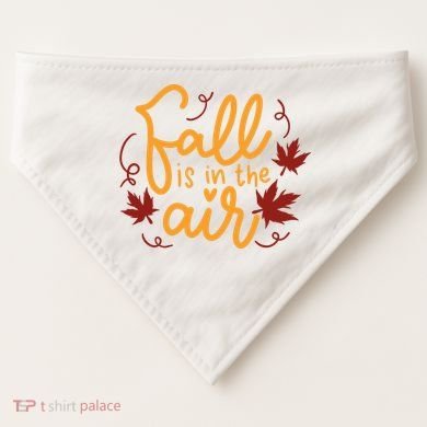 Fall Is In The Air Nature Cute USA-Made Doggie Bandana