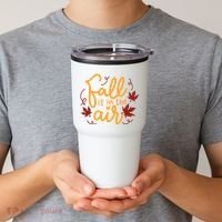 Fall Is In The Air Nature Cute Tumbler thumb 2
