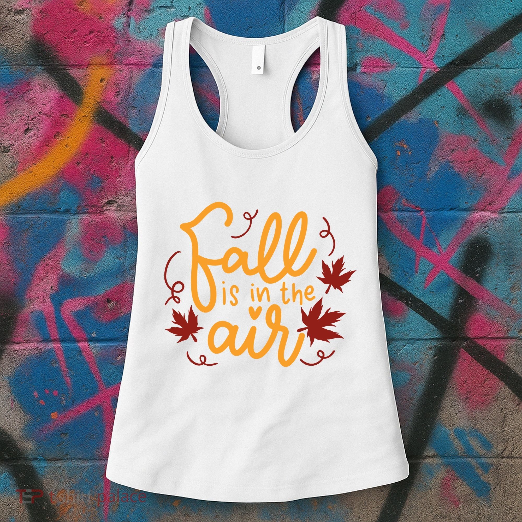 Fall Is In The Air Nature Cute Women's Tank Top