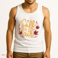 Fall Is In The Air Nature Cute Tank Top thumb 3